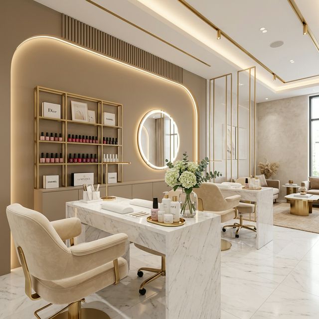 El Souki luxury beauty studio interior